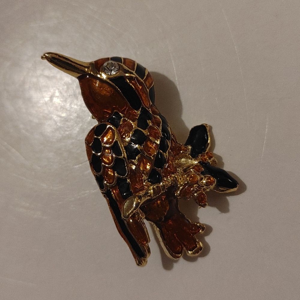 Bird On A Branch Brooch - Picture 2 of 5